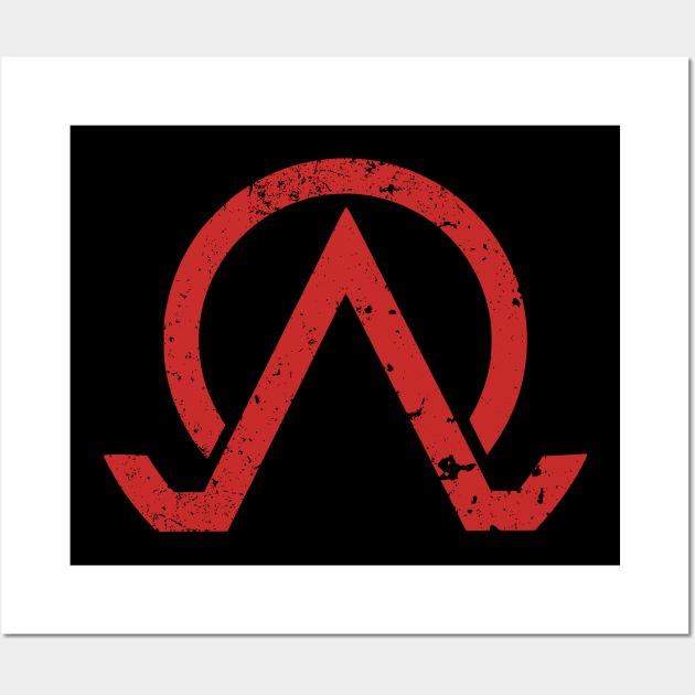 Ninja Kamui Anime Auza Red Villain Organization Logo Symbol NK-3 Wall Art by Animangapoi